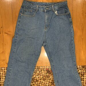 shein baggy jeans 31x30 light blue